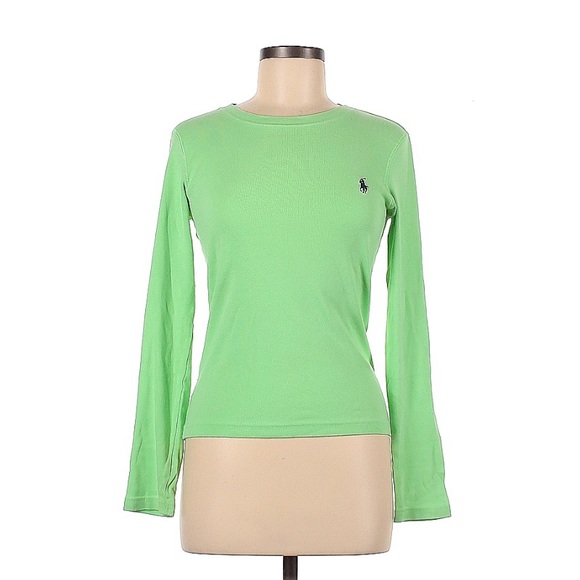 Ralph Lauren Tops - Ralph Lauren Sport Long Sleeve Shirt, Lime Green